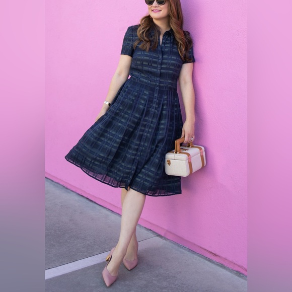 Gal Meets Glam Dresses & Skirts - Gal Meets Glam Navy Plaid Dress